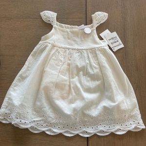 White dress baby 2PC NWT